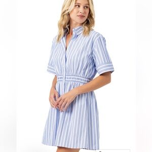 Sundays- romi dress- blue and white striped